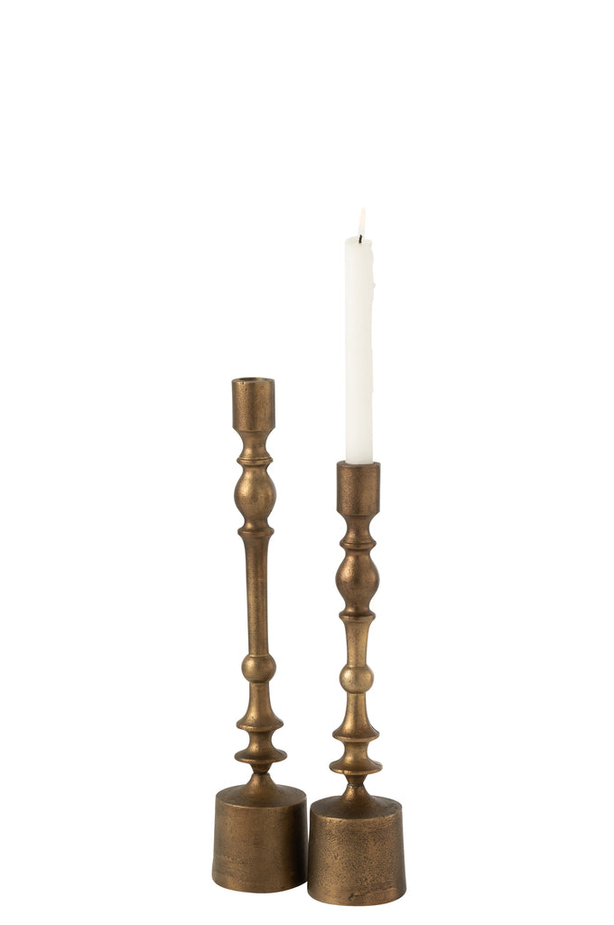 Candleholder Neuh Aluminium Bronze Large