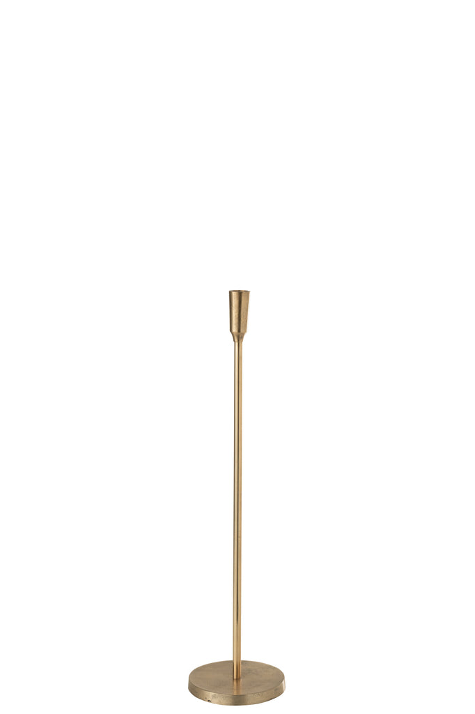 Candlestick Metal Gold 61,5cm