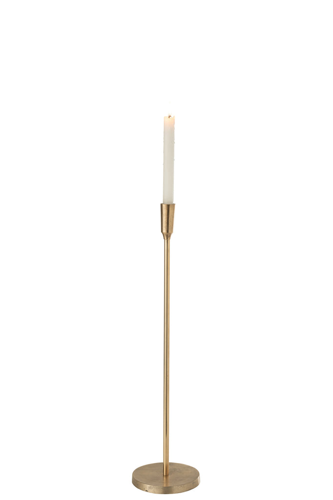 Candlestick Metal Gold 61,5cm