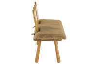 Chair Child Bear 2 People Wood Natural