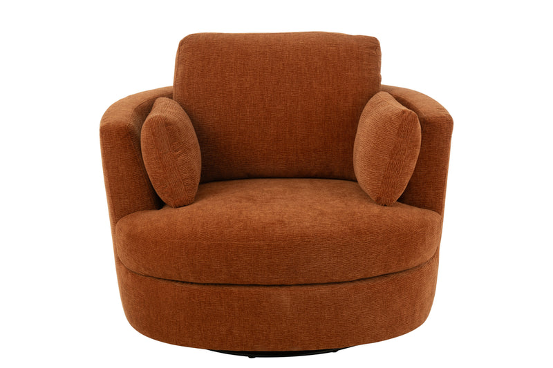 Chair Swivel Poplar Wood/Foam Rusty