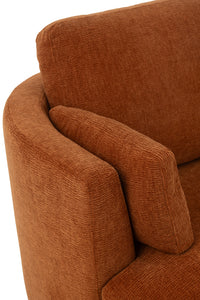 Chair Swivel Poplar Wood/Foam Rusty