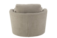 Chair Swivel Wood/Textile Grey