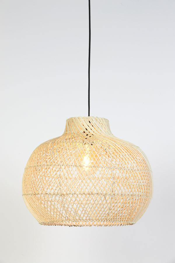 Hanging lamp 46x39 cm CHARITA rattan natural