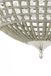 Hanging lamp 47x65 cm CHEYENNE nickel-crystal