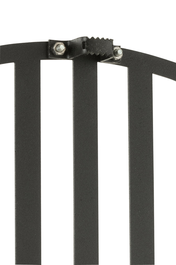 Clock Lines Metal Black Small