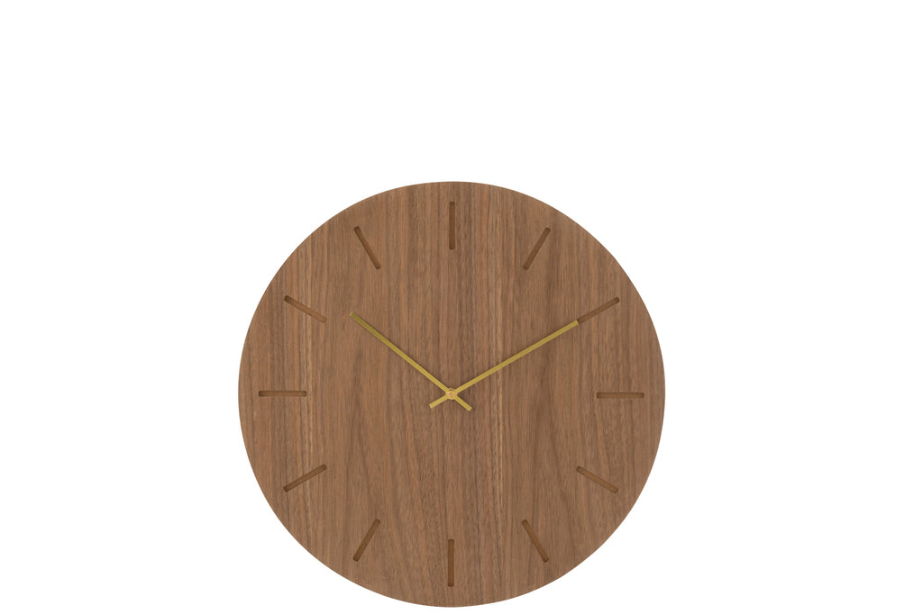 Clock Round Mdf Natural