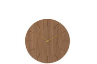 Clock Round Mdf Natural