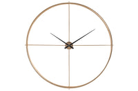 Clock Round Metal Gold