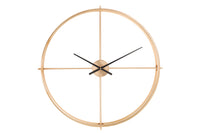 Clock Round Metal Gold Small