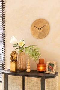 Clock Round Metal Gold Small