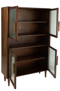 Closet Vince 4 Doors Mango Wood Brown