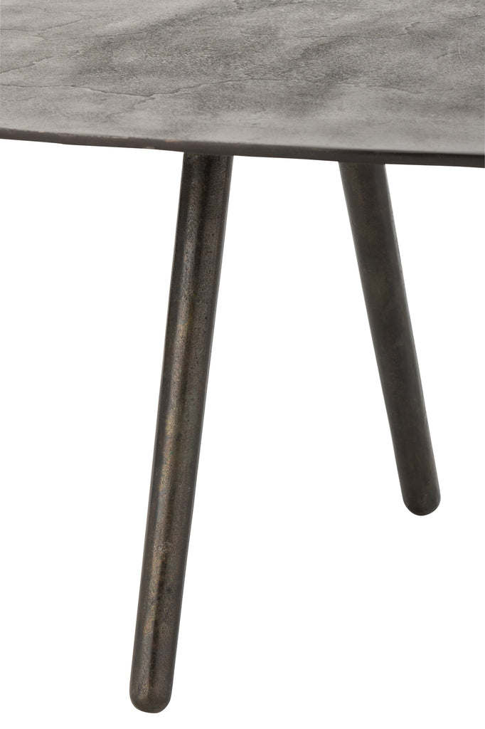 Coffee Table Drop Aluminium/Iron Black Large