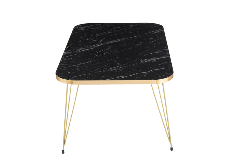 Coffee Table Pb/Metal Gold/Black