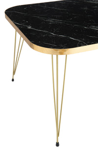 Coffee Table Pb/Metal Gold/Black