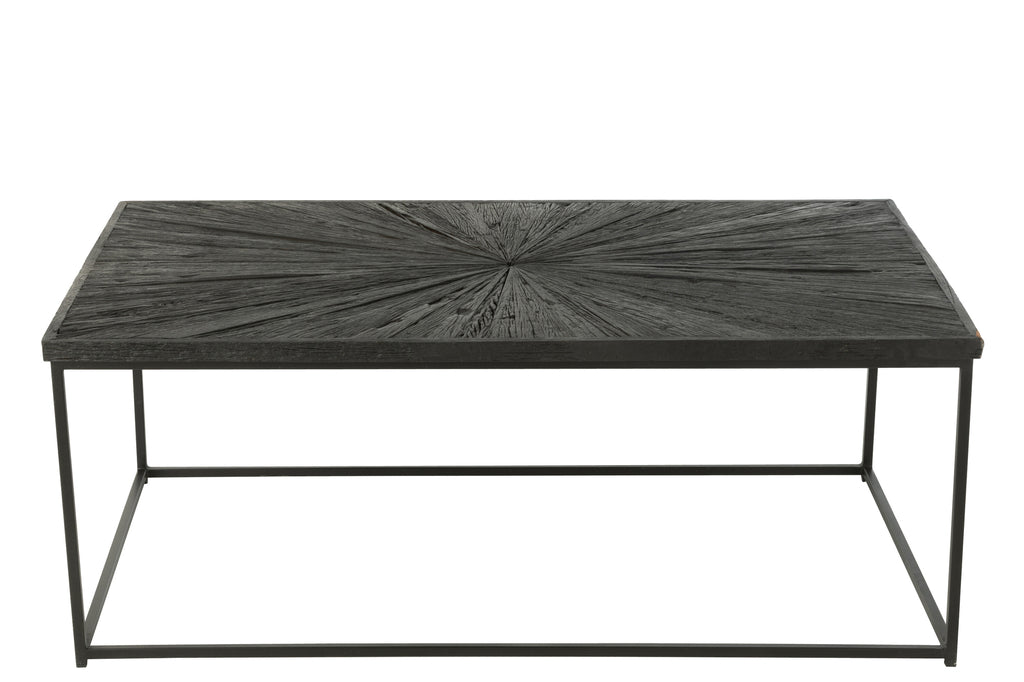 Coffee Table Shanil Wood/Iron Black