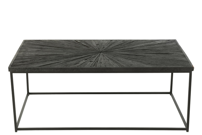 Coffee Table Shanil Wood/Iron Black