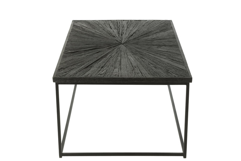 Coffee Table Shanil Wood/Iron Black