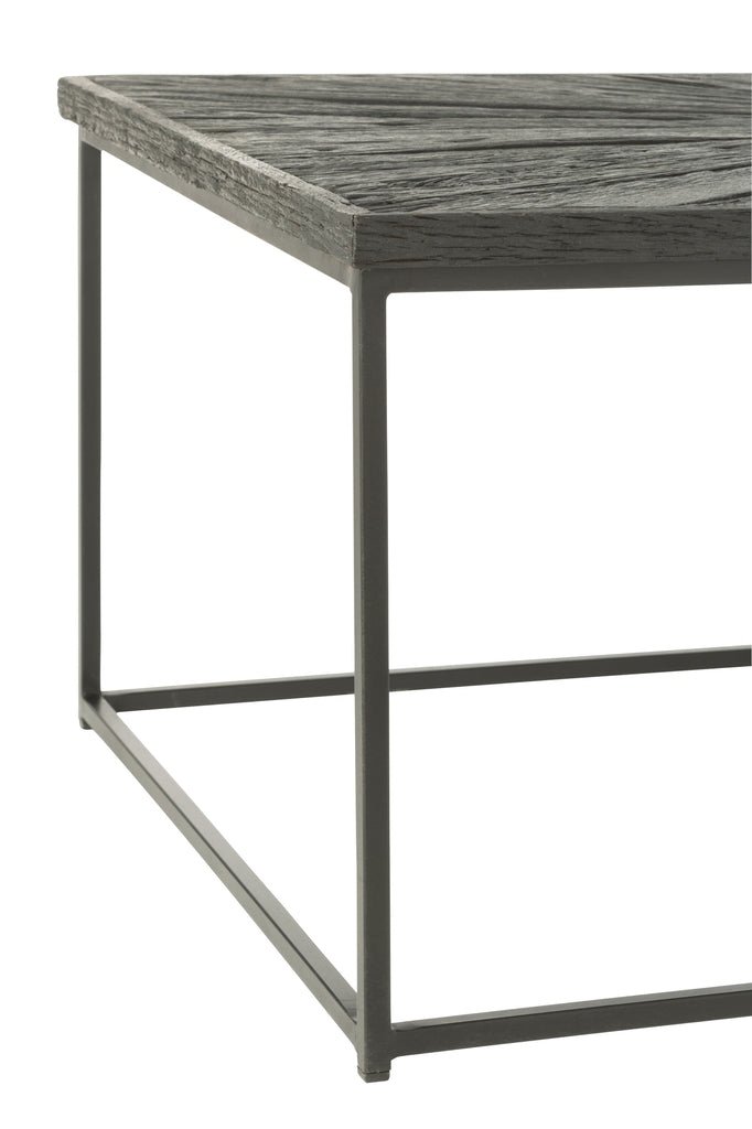 Coffee Table Shanil Wood/Iron Black