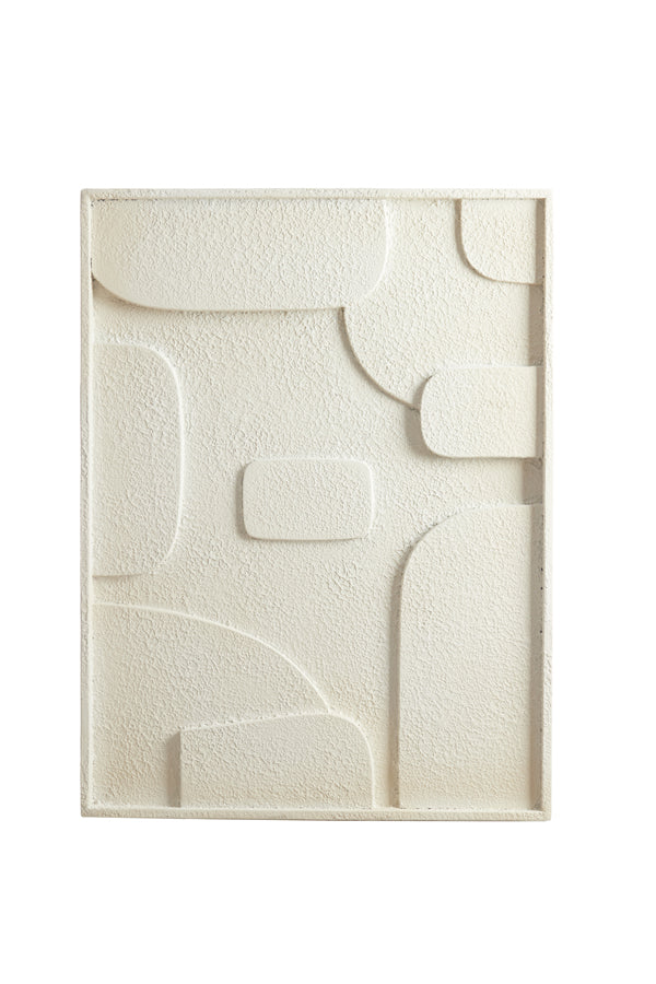 Wall ornament 80x8x60 cm COLINA wood cream