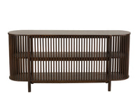 Console 2 Shelves Conie Mango Wood Dark Brown