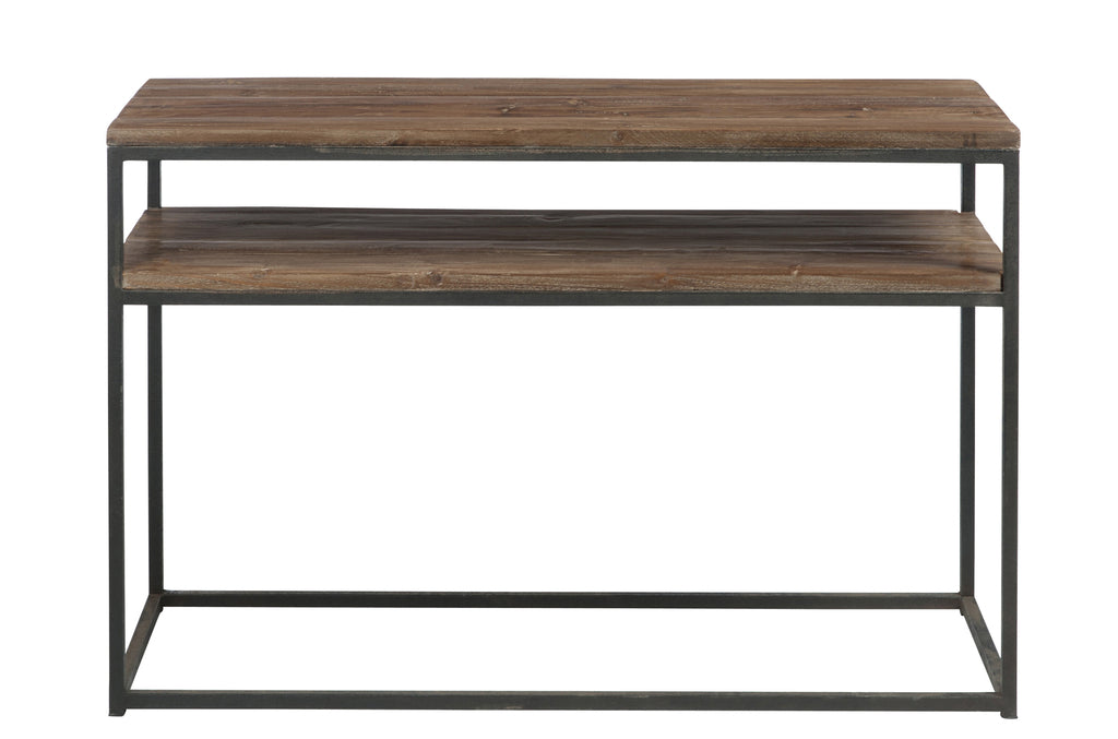 Console Wood/Metal Brown+Black