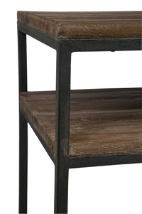 Console Wood/Metal Brown+Black