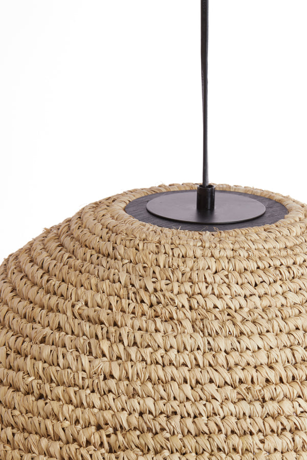 Hanging lamp 45x53 cm CORYP palm leaf natural