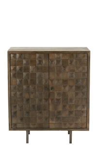 Cupboard Pino Metal/Mango Wood Brown/Grey