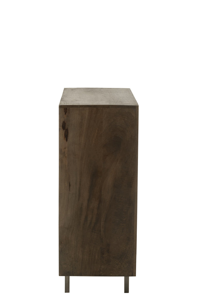 Cupboard Pino Metal/Mango Wood Brown/Grey