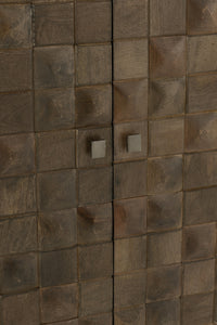 Cupboard Pino Metal/Mango Wood Brown/Grey