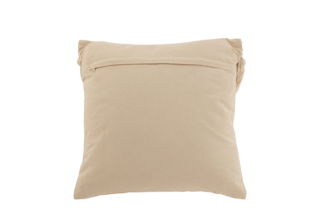 Cushion Cosy Cotton Beige Small