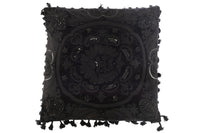 Cushion Moroccan Cotton Black