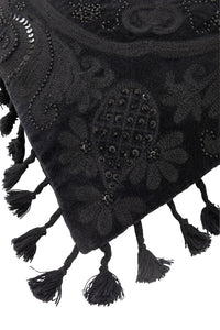 Cushion Moroccan Cotton Black