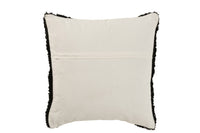 Cushion Semi Circle Cotton Black