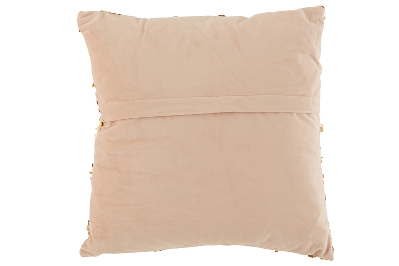 Cushion Sequin Velvet Champagne/Beige