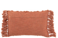 Cushion Tassel Cotton Terracotta Long