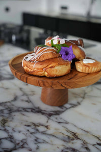 The Teak Root Cake Platter - M