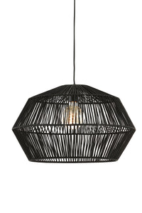 Hanging lamp 49x30 cm DEYA matt black