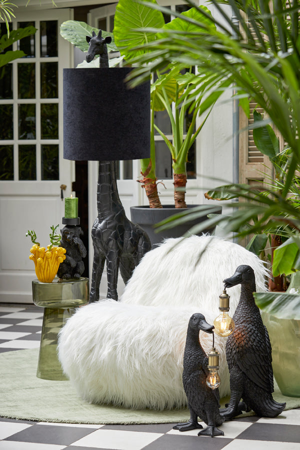 Table lamp 32x31x65 cm DUCK black