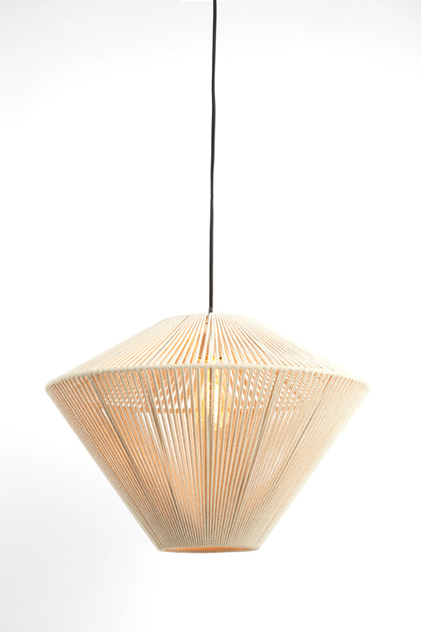 Hanging lamp 56x43 cm FELIDA cream