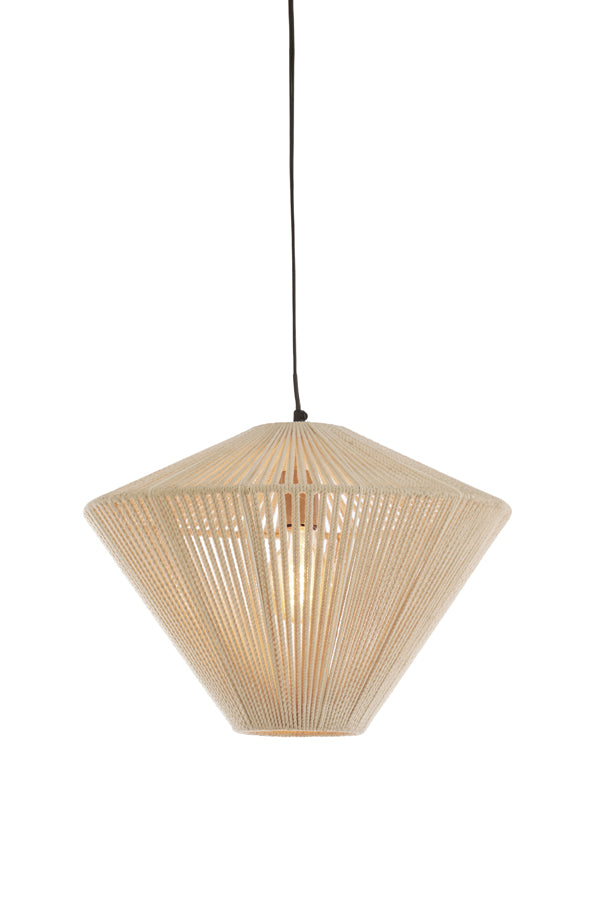 Hanglamp Ø42x32 cm FELIDA crème