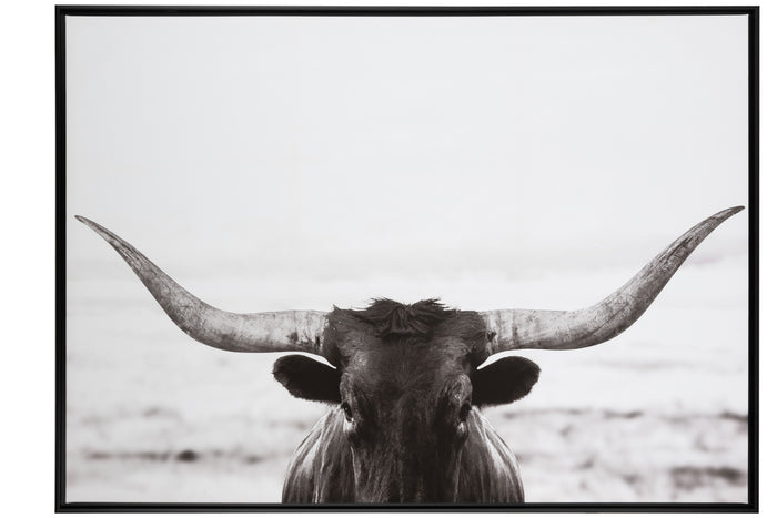 Frame Bull Wood/Canvas Black/White