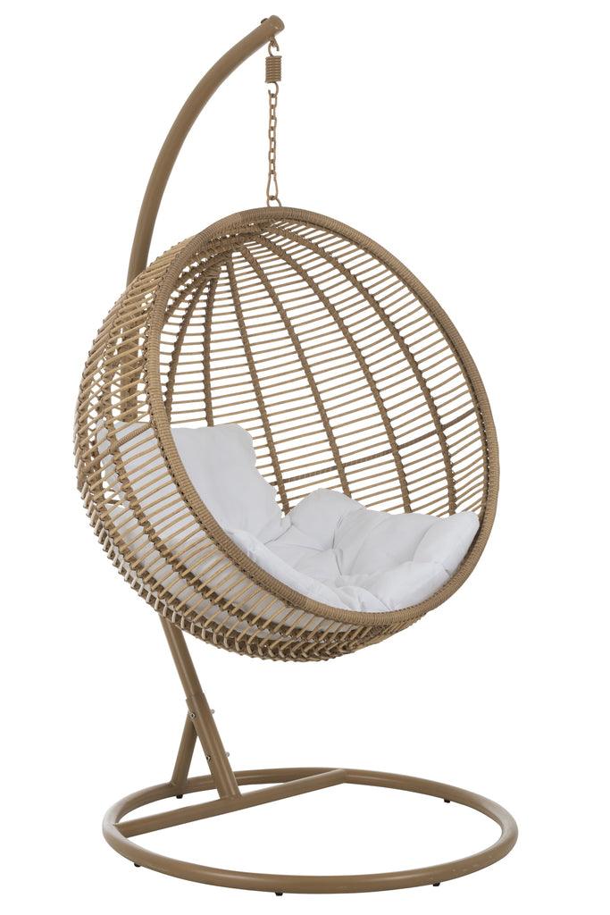 Hanging Chair Round Steel Natural