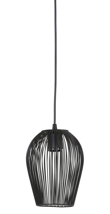 Hanging lamp 16x20 cm ABBY matt black