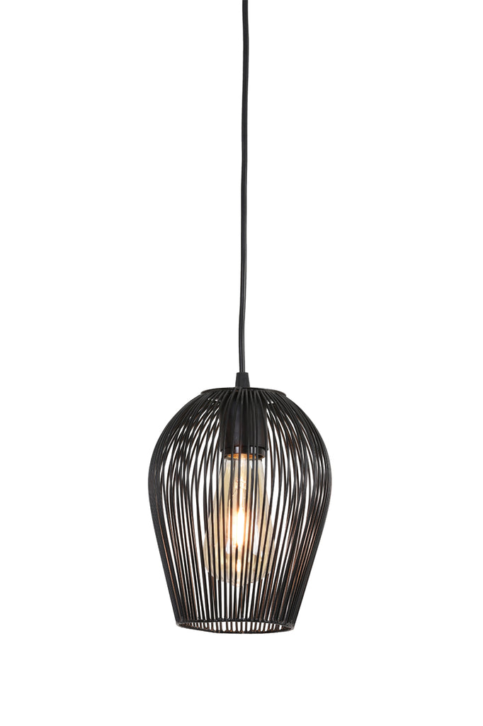 Hanging lamp 16x20 cm ABBY matt black