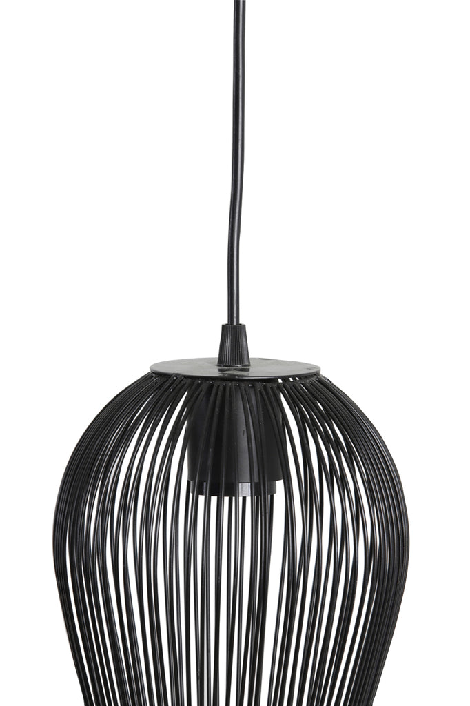 Hanging lamp 16x20 cm ABBY matt black