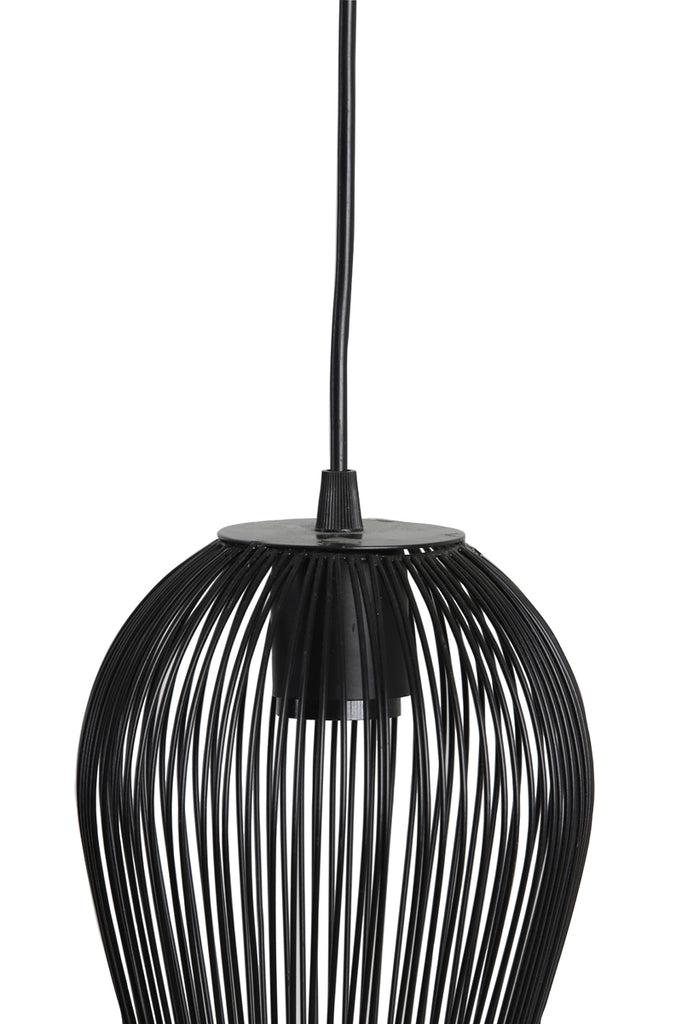 Hanging lamp 19x26 cm ABBY matt black