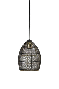 Hanging lamp 20x25 cm MEYA black-gold