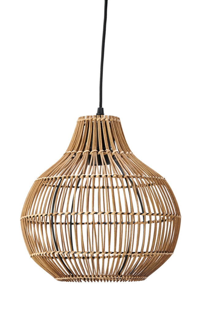 Hanging lamp 30x31,5 cm PACINO rattan dark brown